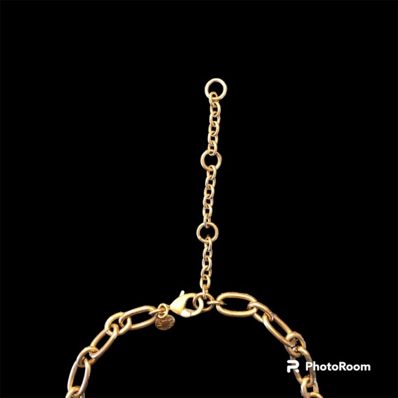 J CREW Round Floral Rhinestone Crystal Statement Necklace - Picture 7 of 10